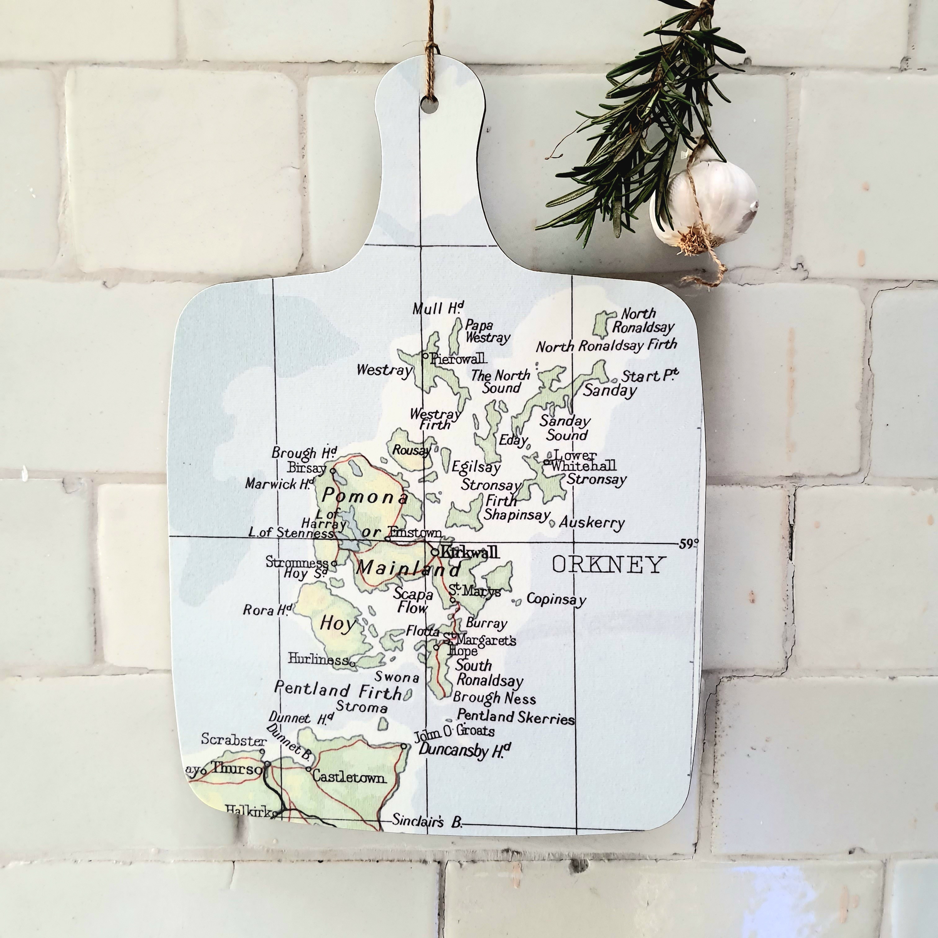 Scottish Tea Towel Map of Scotland ancient map tea towel