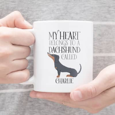 Personalised Dachshund Mug