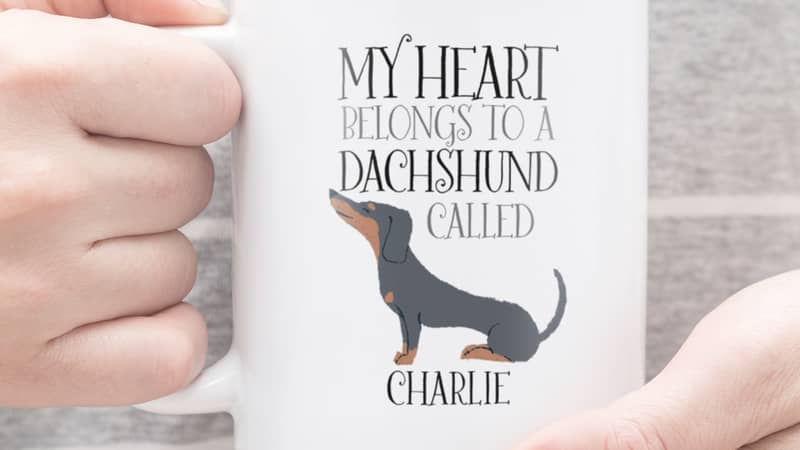 Personalised Dachshund Mug