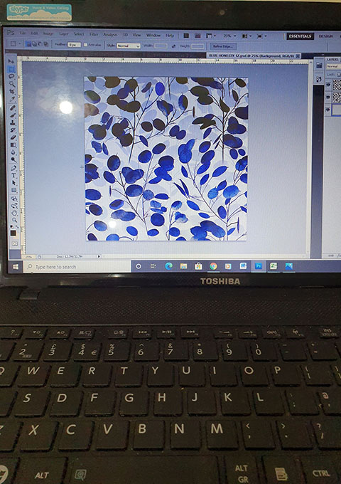 Made it into repeat pattern