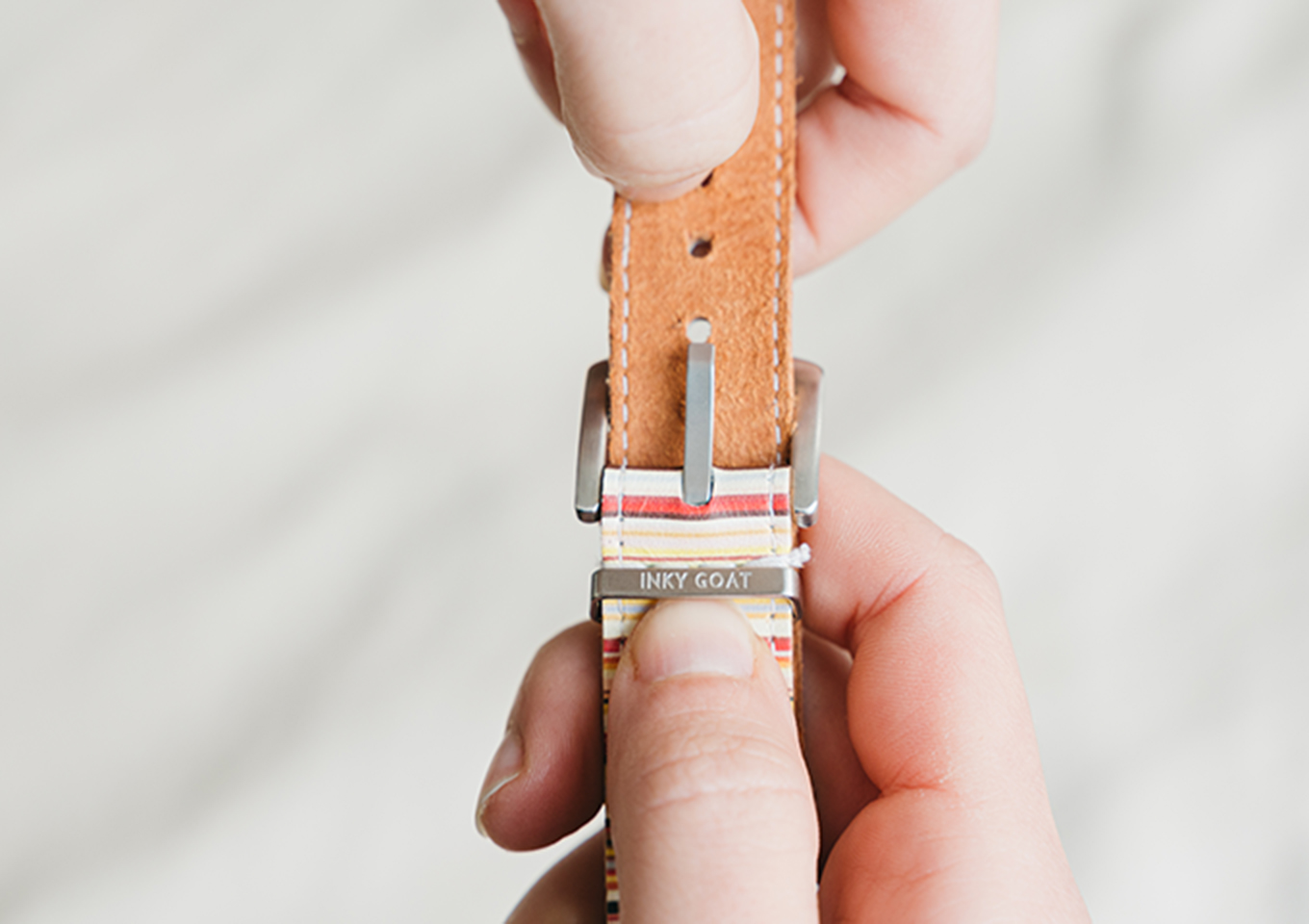 Inky Goat Stripe Strap