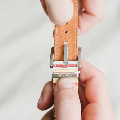 Inky Goat Stripe Strap