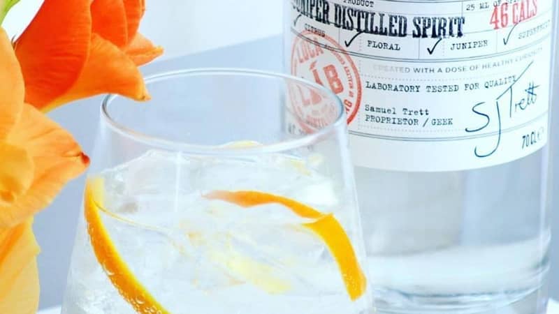 The perfect Gin serve, recommended with an orange wedge to garnish, 1 of your 5 a day