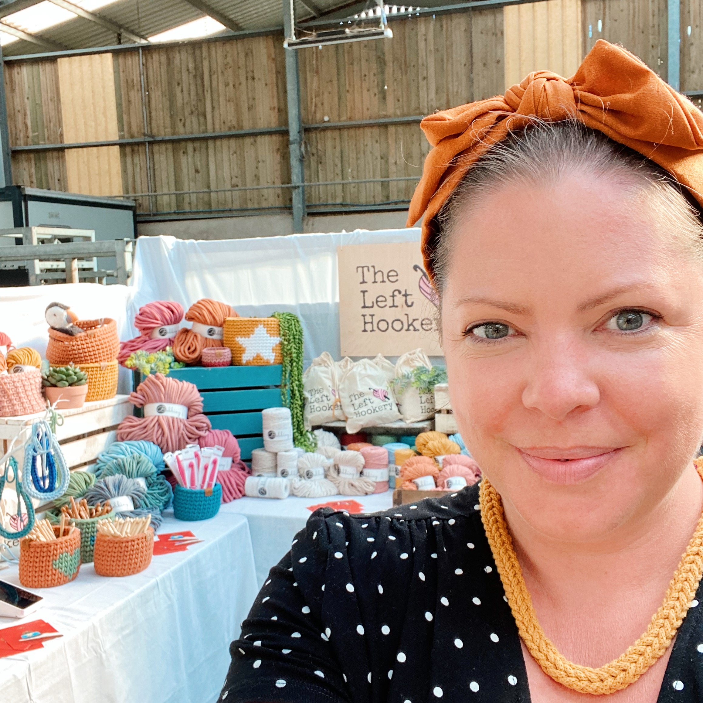 Image of woman with yellow hairband