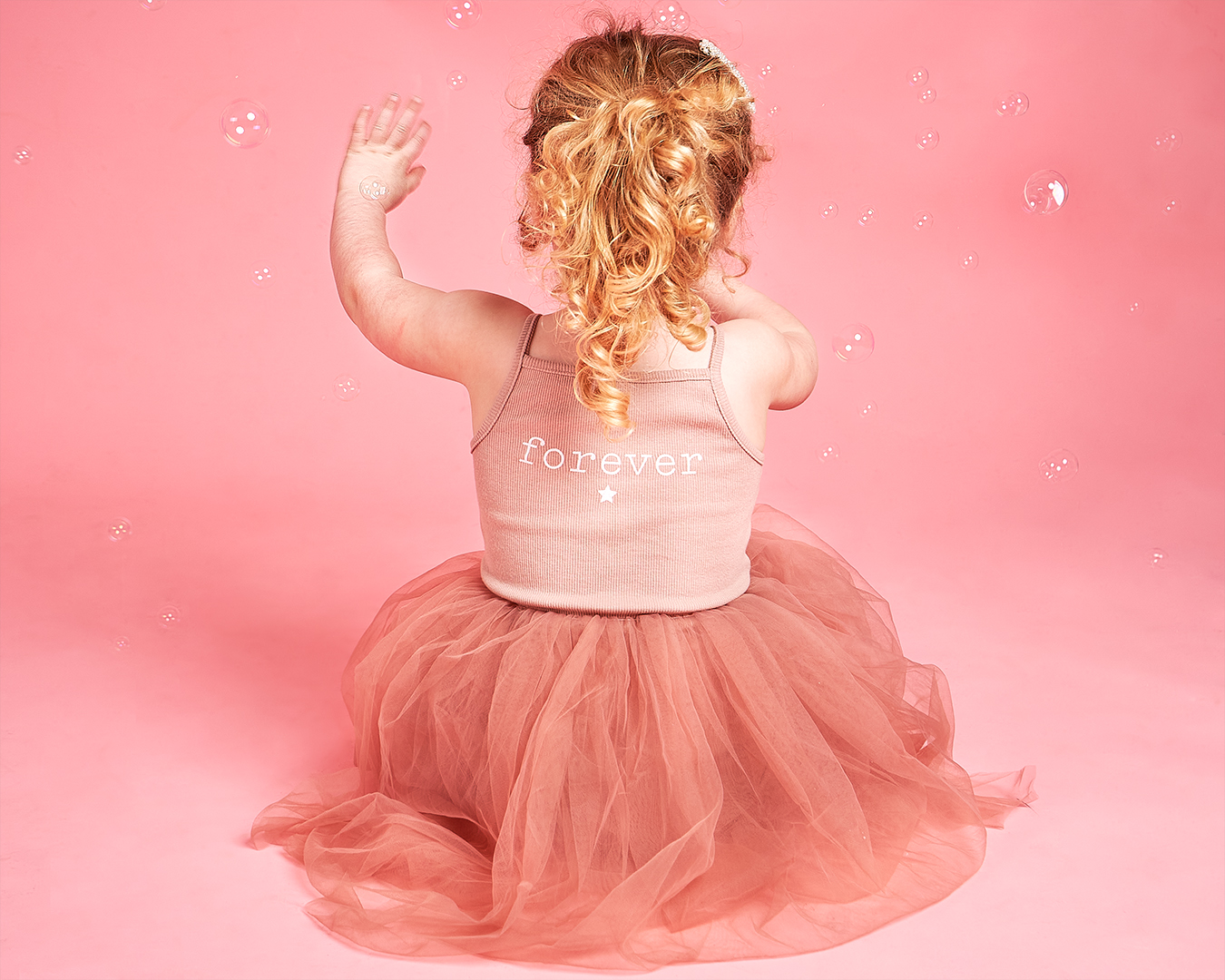 Kids fairy tulle skirted forever dress 