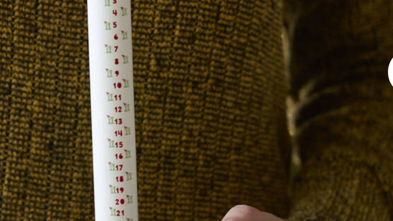 Welly Boot Advent Candle