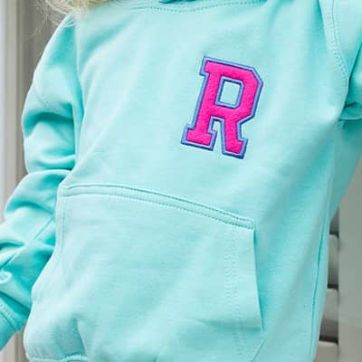 Personalised Embroidered Initial Hoodie