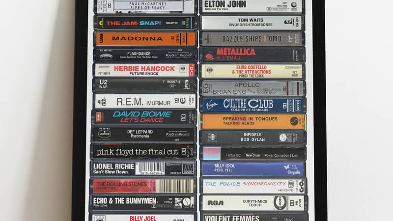 Music from 1983 cassette print