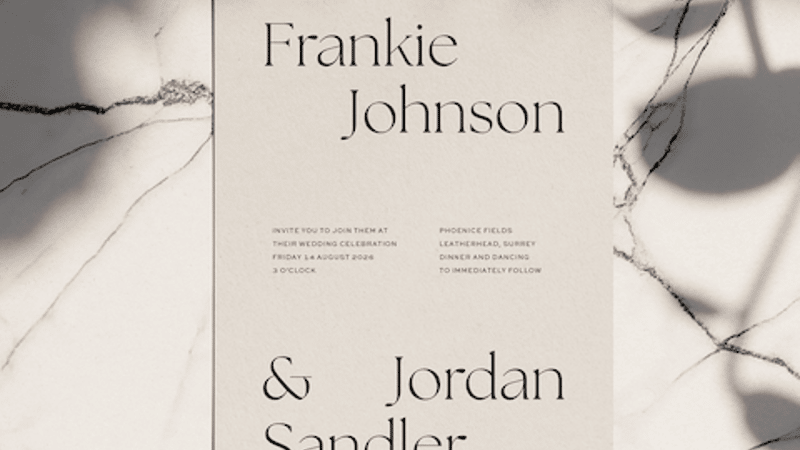 Fleur Wedding Invitation