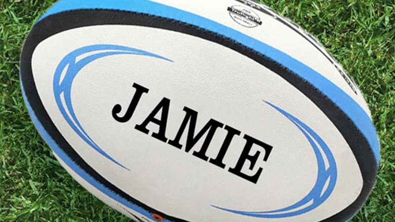 Personalised Gilbert Omega Rugby Ball