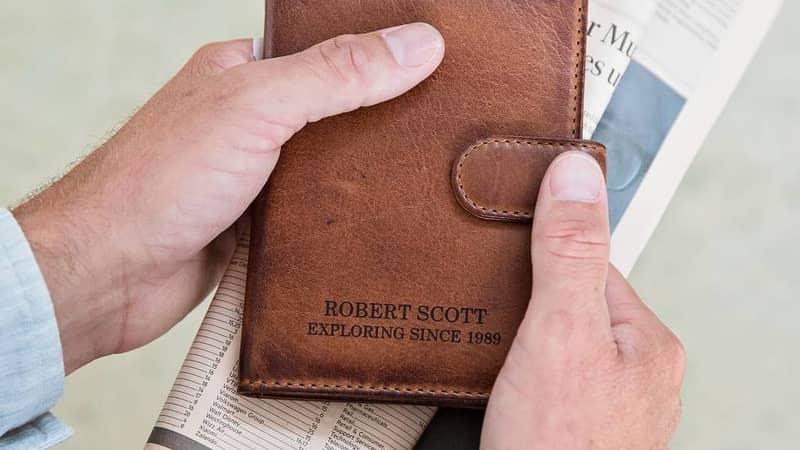 Personalised Leather Passport Holder