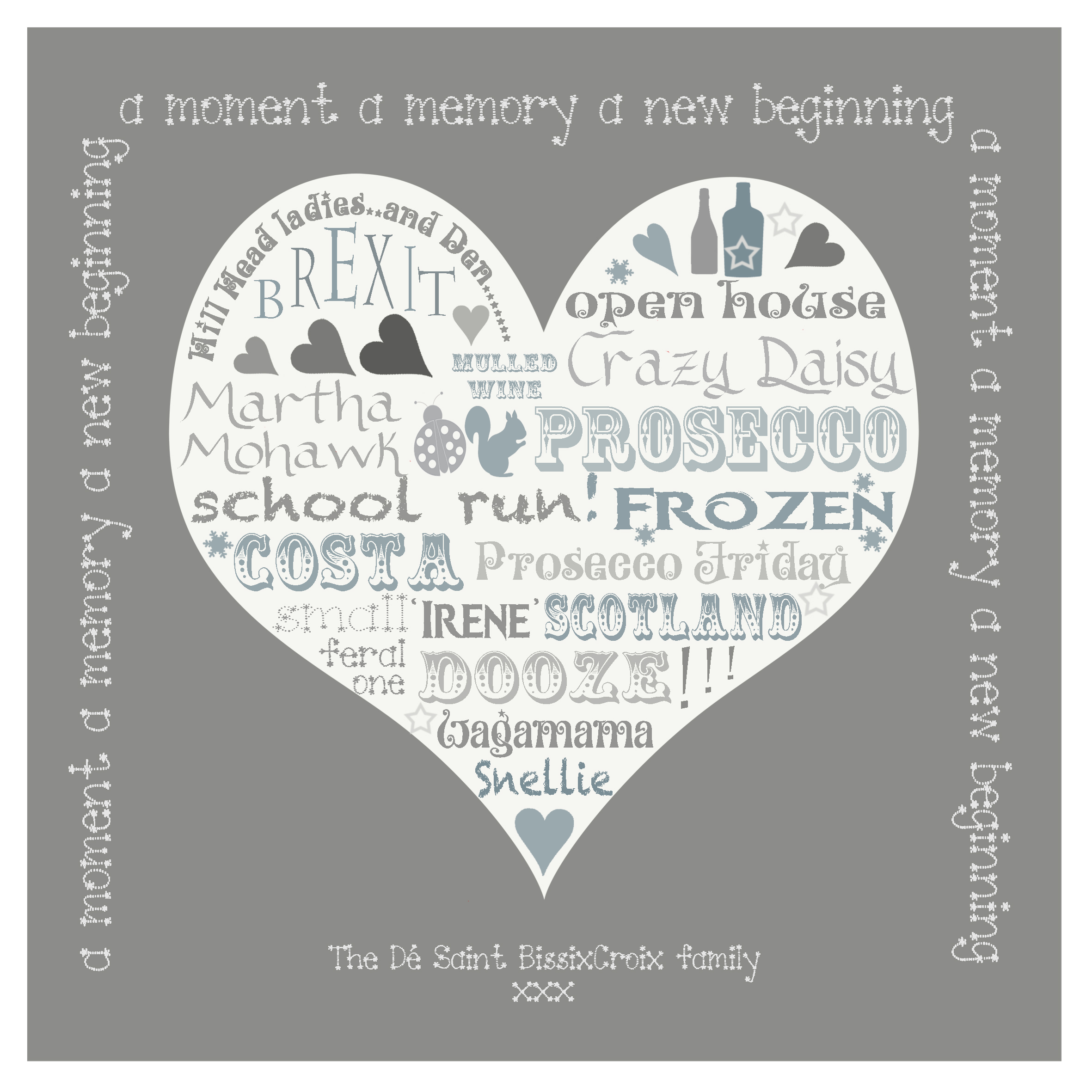 Christmas beach scene