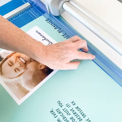 making photo gifts in our studio