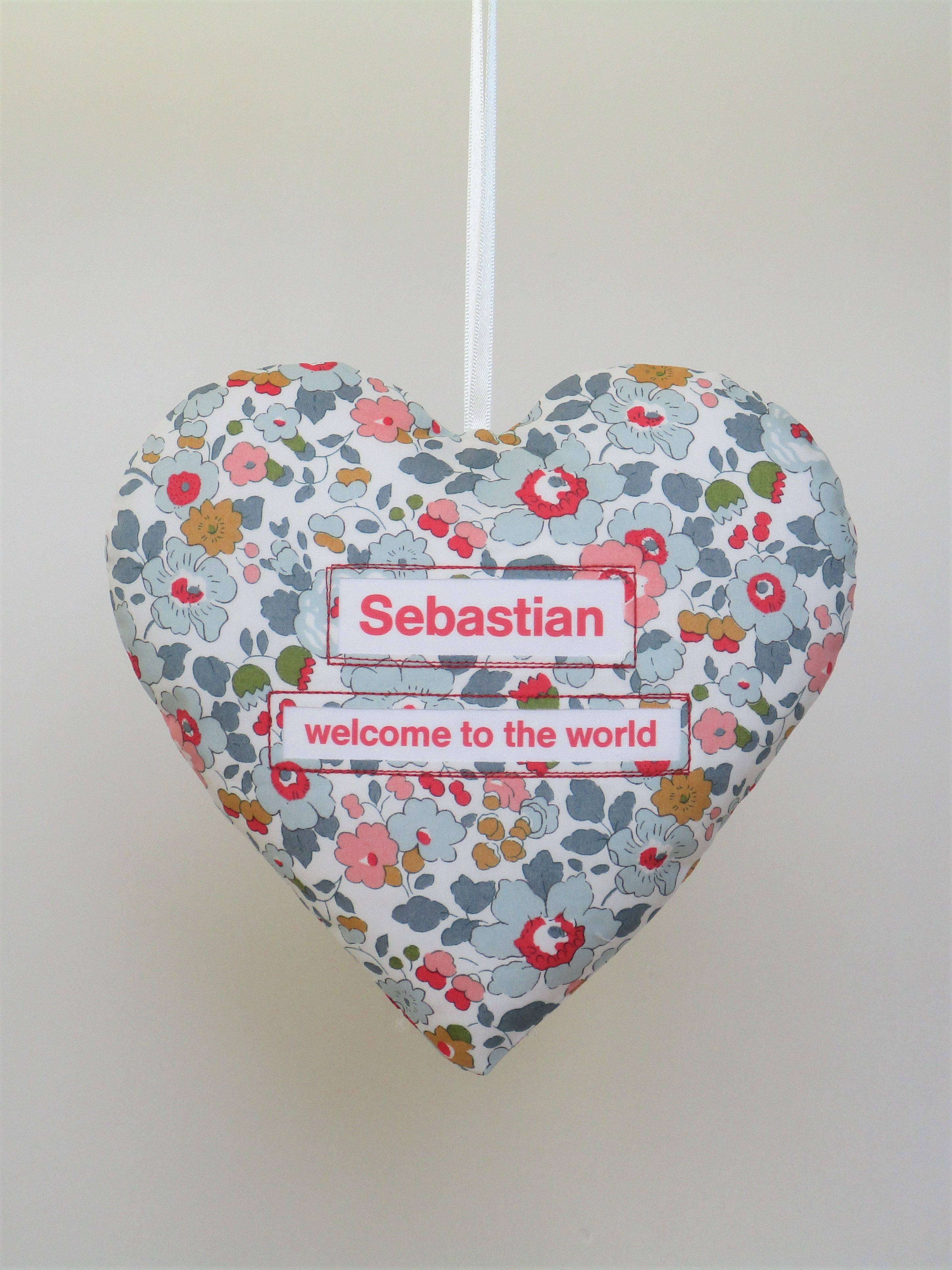 New Baby Liberty Print Heart