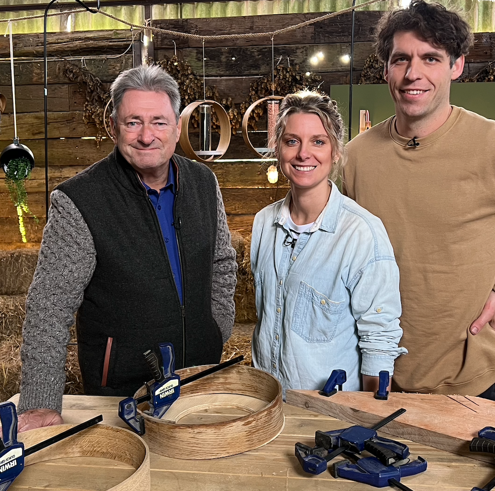 We taught Alan how to steam bend on ITV's Love Your Weekend!