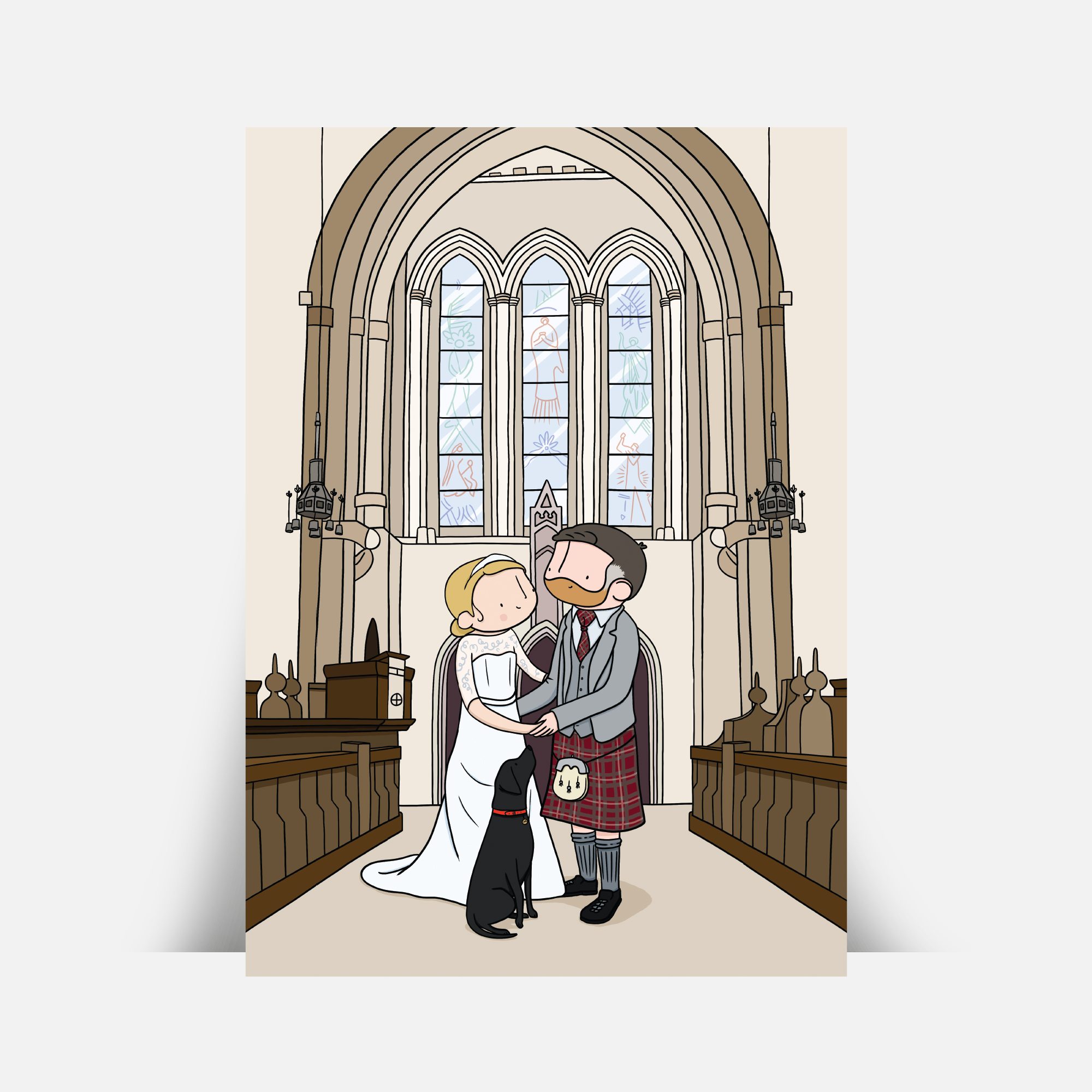 Family Portrait for Wedding Presents