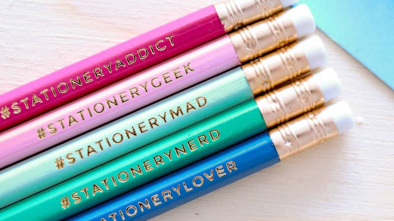 stationery geek pencils