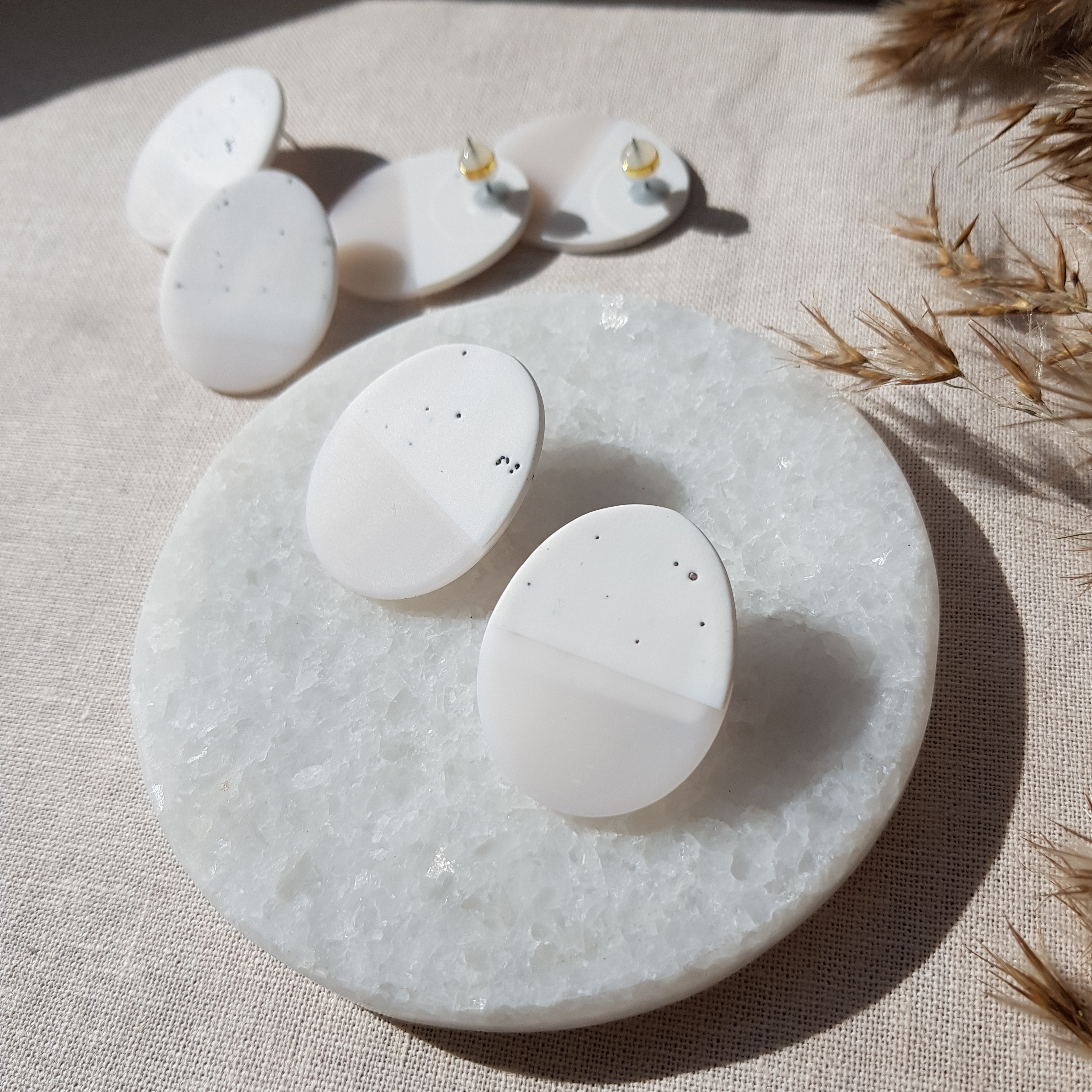 Clay Pebble Earrings