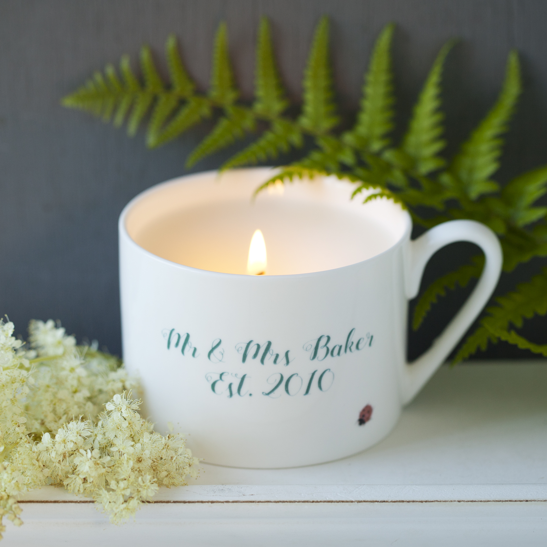 floral scented candle