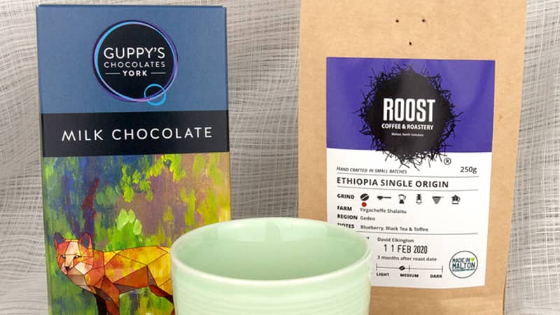 Coffee, Cup and Chocolate Gift Set