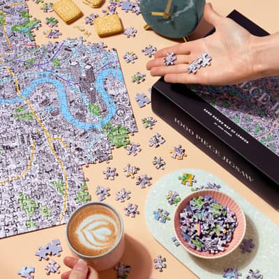 Hand Drawn Map of London Jigsaw by Jenni Sparks