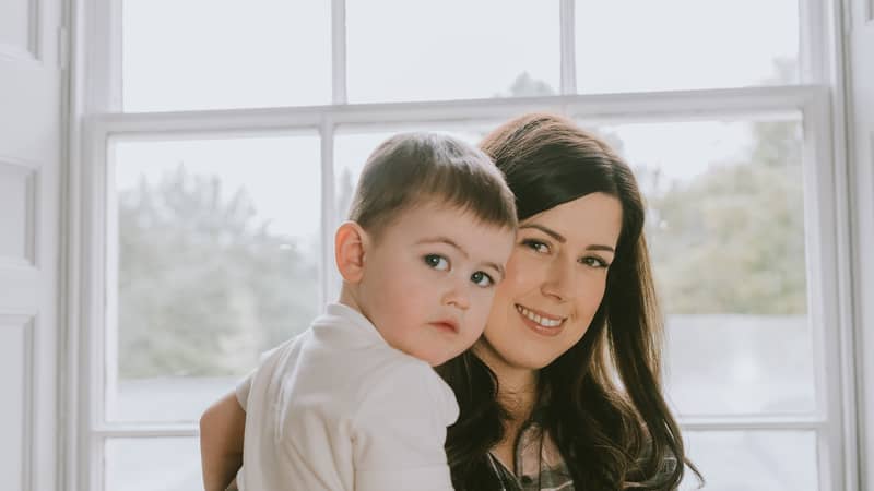 owner of baby and childrenswear UK business with toddler