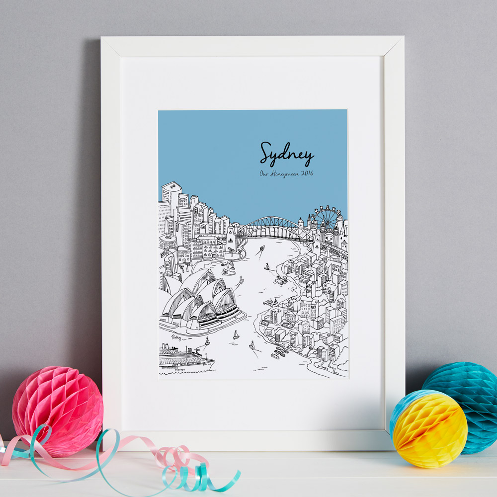Sydney framed print