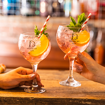 Two Didsbury Gin Glasses