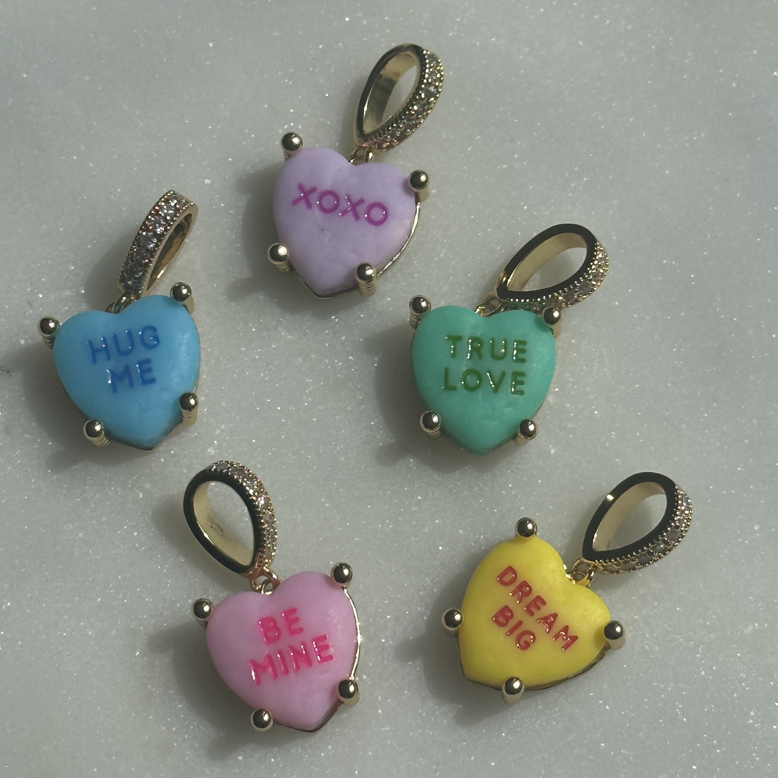 love heart sweetie charm