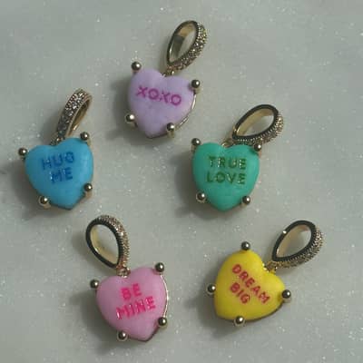 love heart sweetie charm