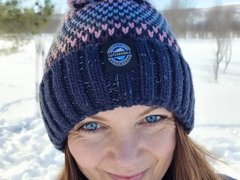 Maria is wearing a Pink Sapphire in the Norwegian countryside