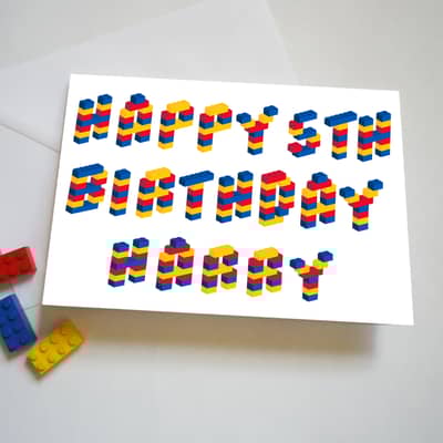 My new Lego Alphabet for personalised prints and cards