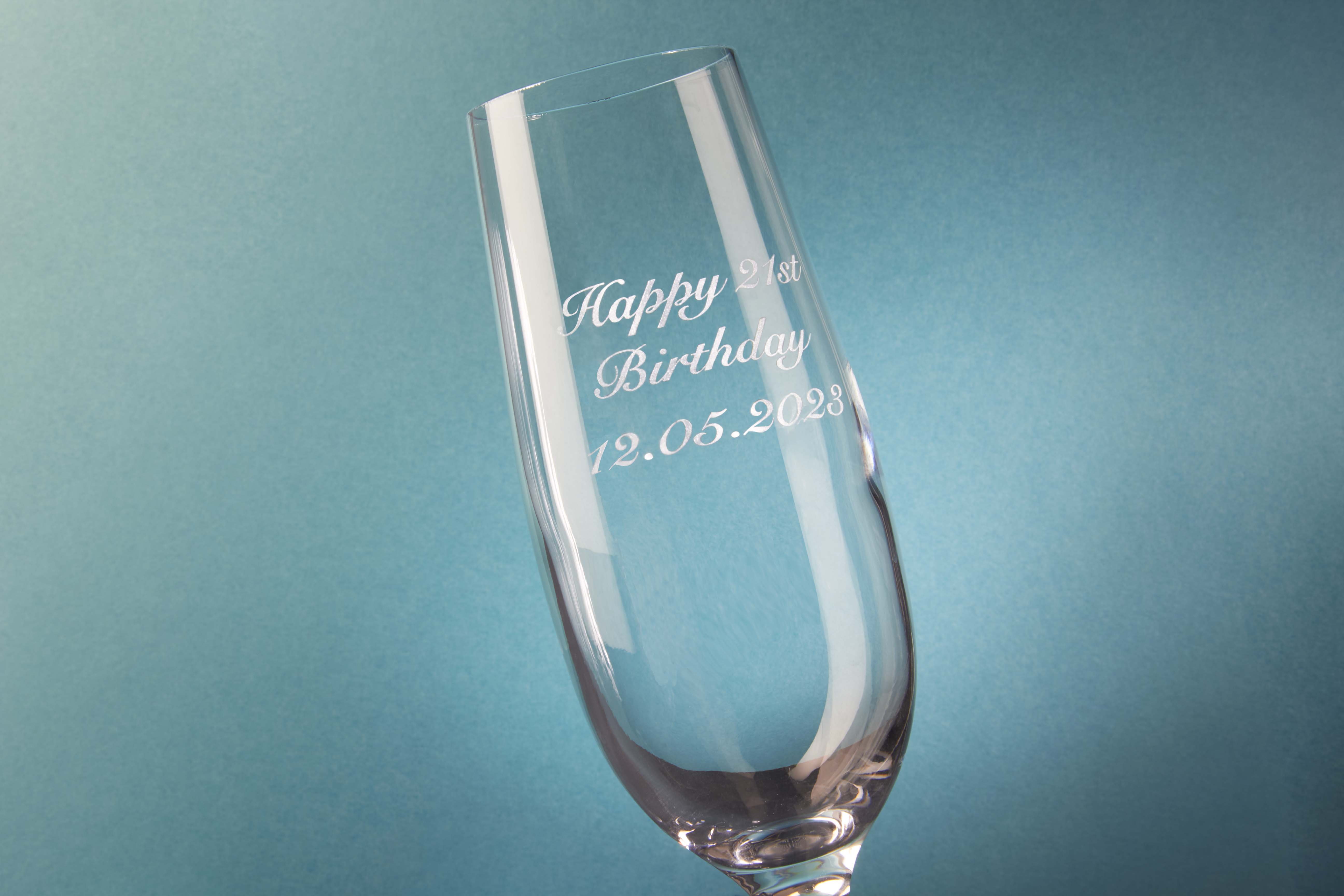 Engraved glassware