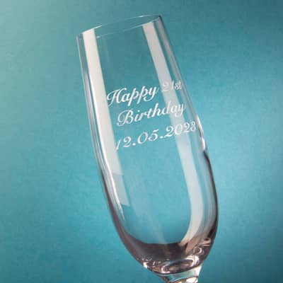 Engraved glassware