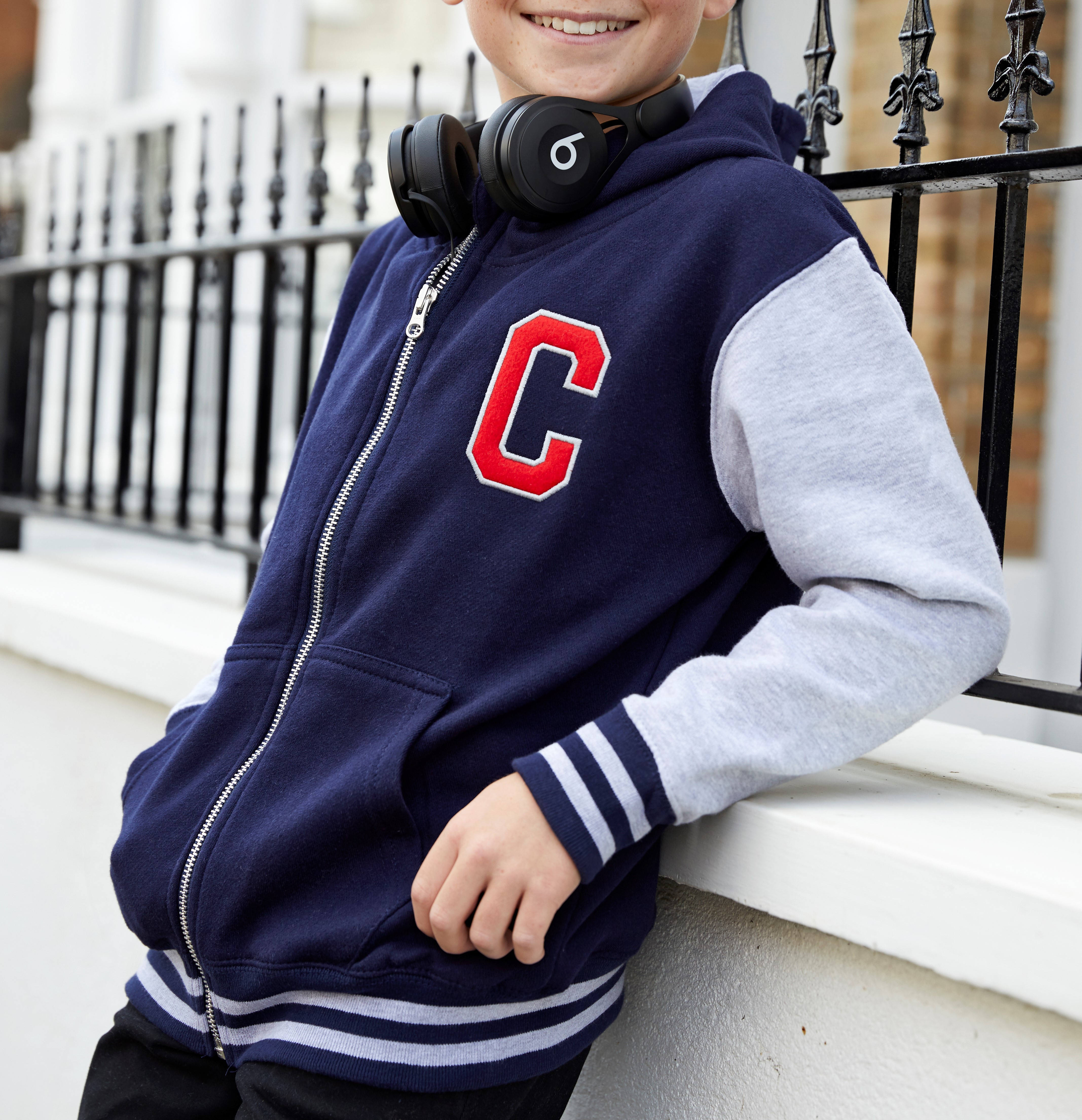 Personalised Hooded Varsity Jacket