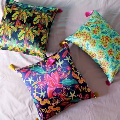 Collection of Silk Cushions