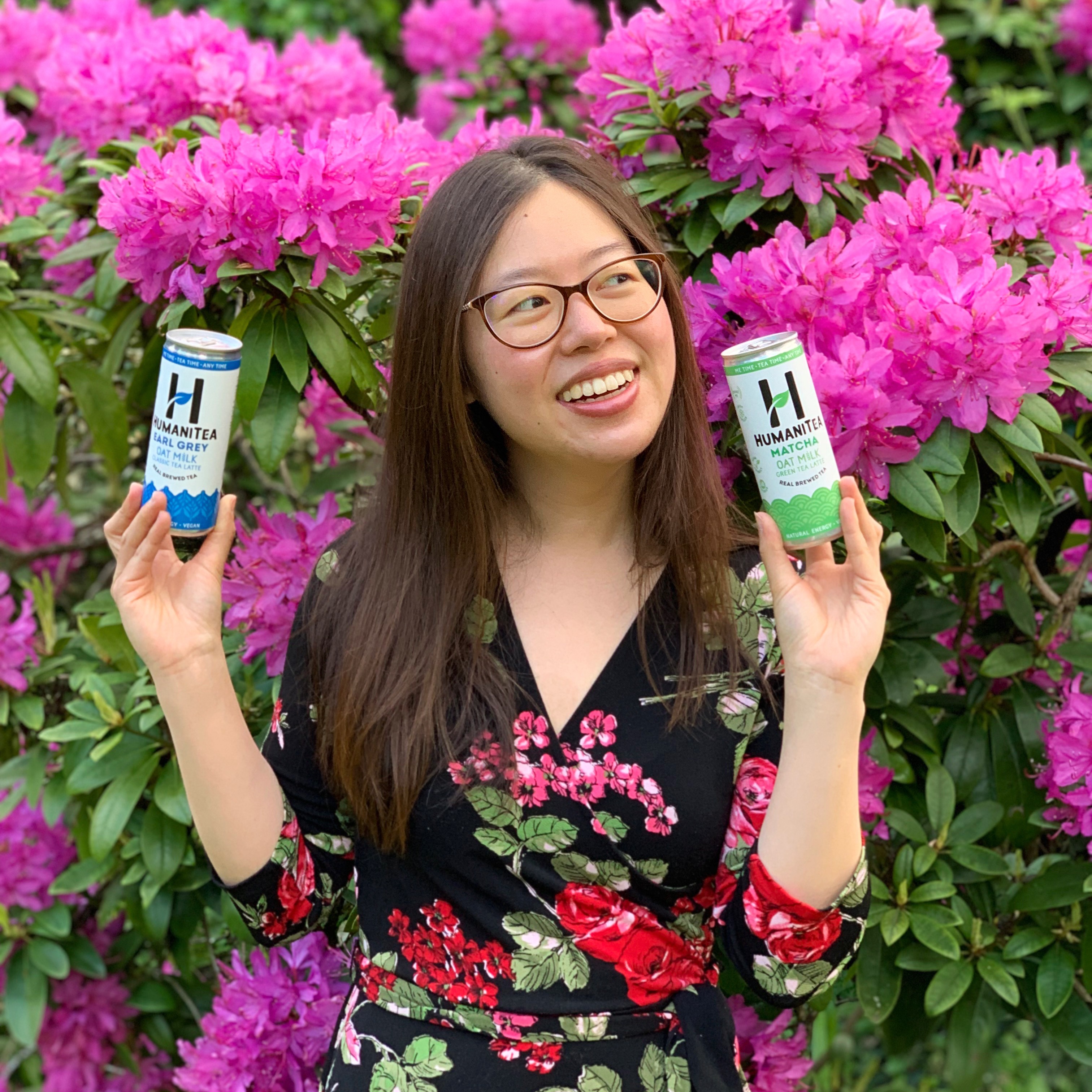Tina Chief Tea Officer Flower Background