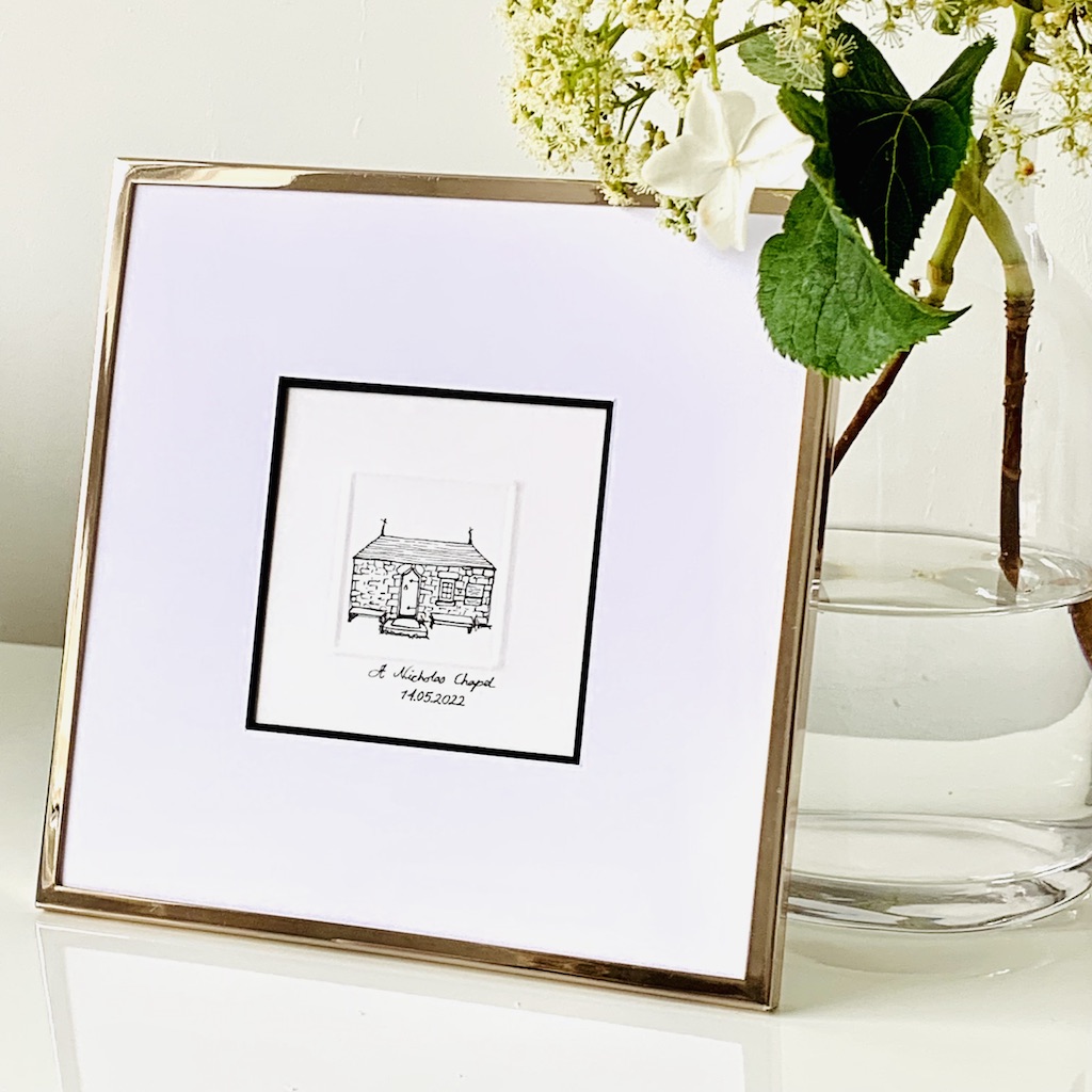 Miniature Wedding Venue Illustration