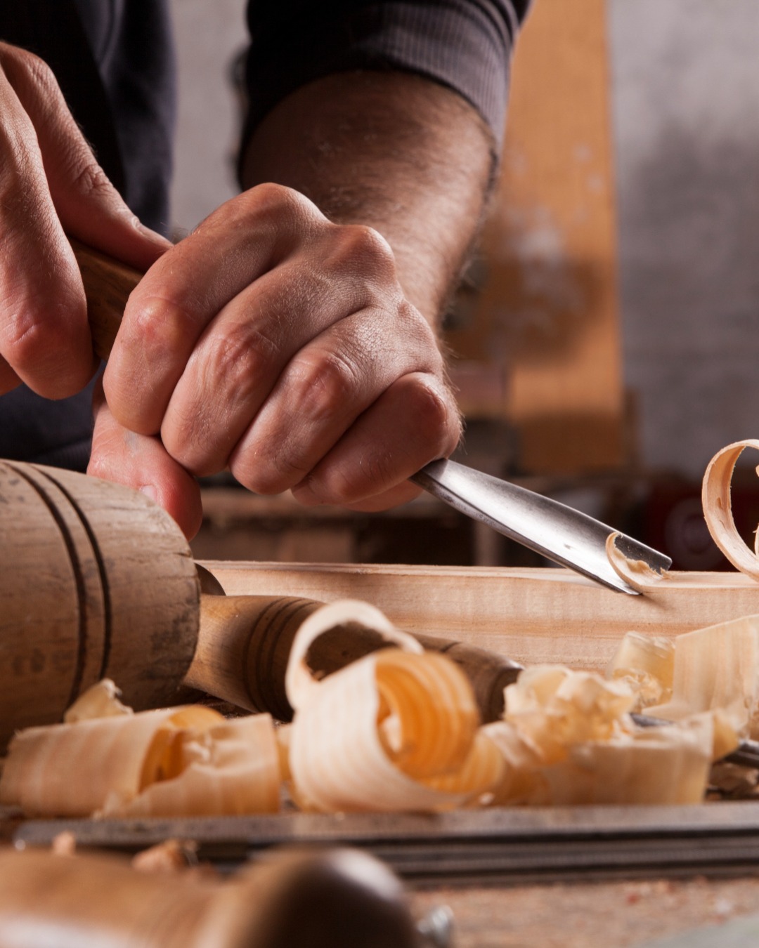Hand carved English Oak Mounts 