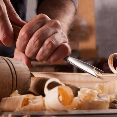 Hand carved English Oak Mounts