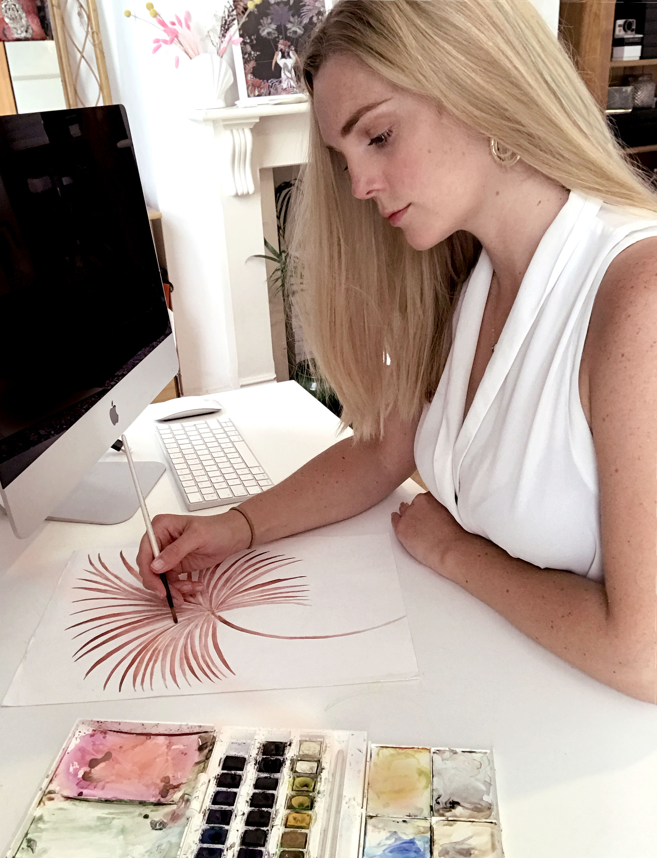 Alice watercolour painting