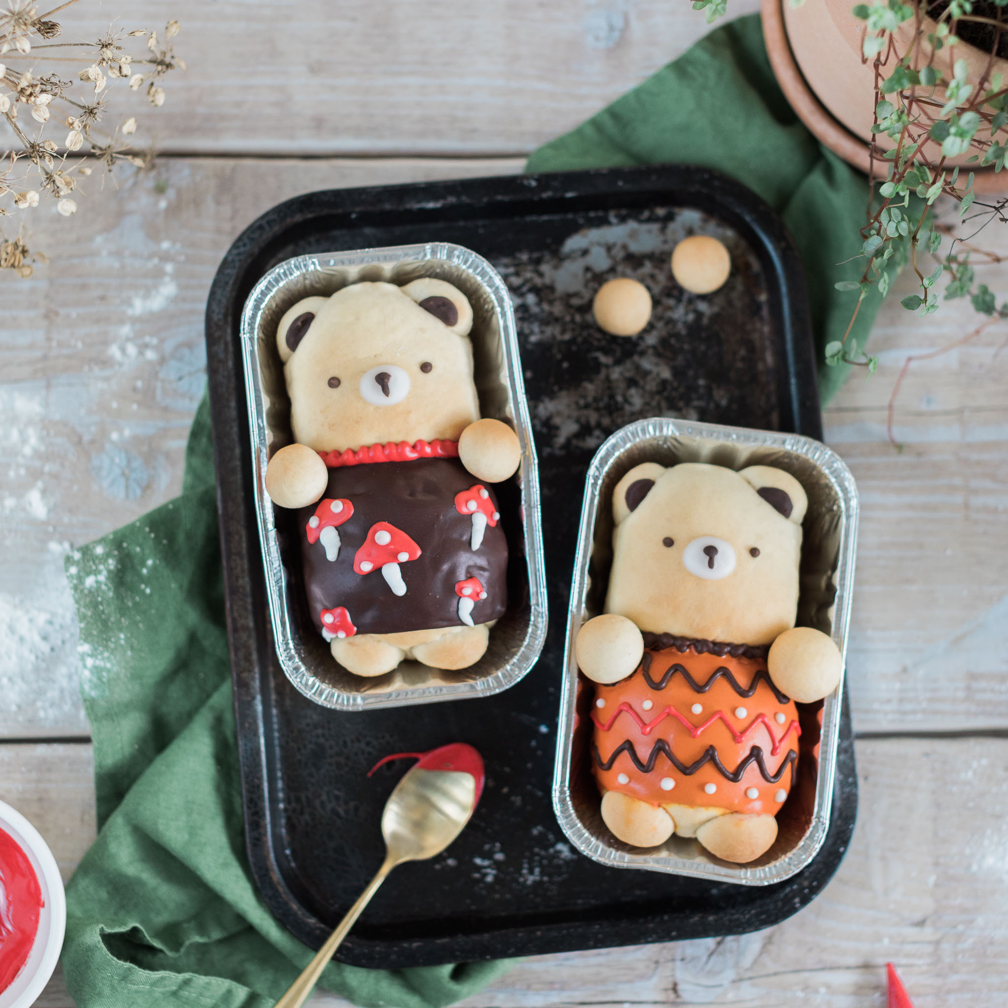 Teddy Bear Bun Baking Kit