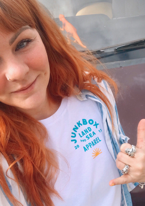 Carrie Hyndman owner of Junkbox Apparel