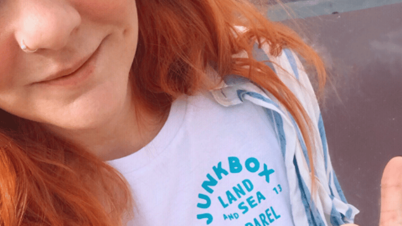 Carrie Hyndman owner of Junkbox Apparel
