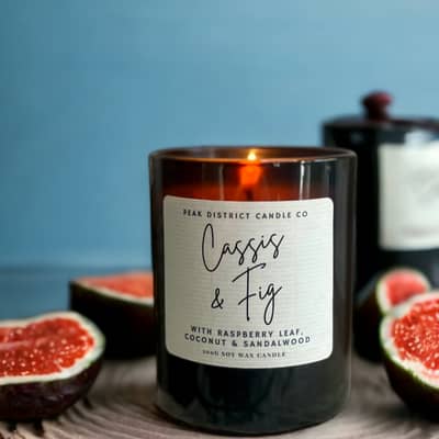 Cassis and fig candle