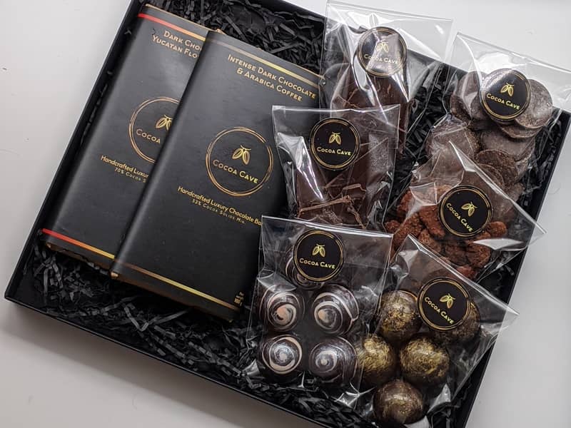All dark chocolate gift box
