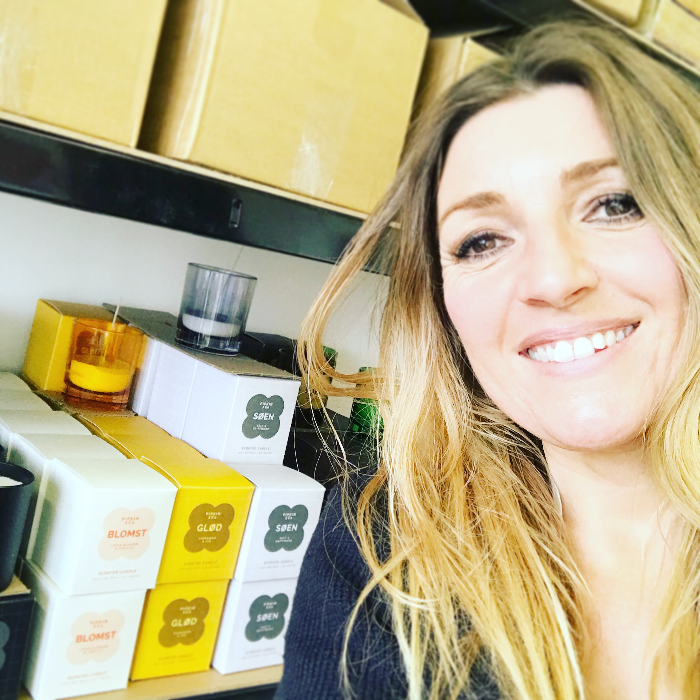 candle maker in studio