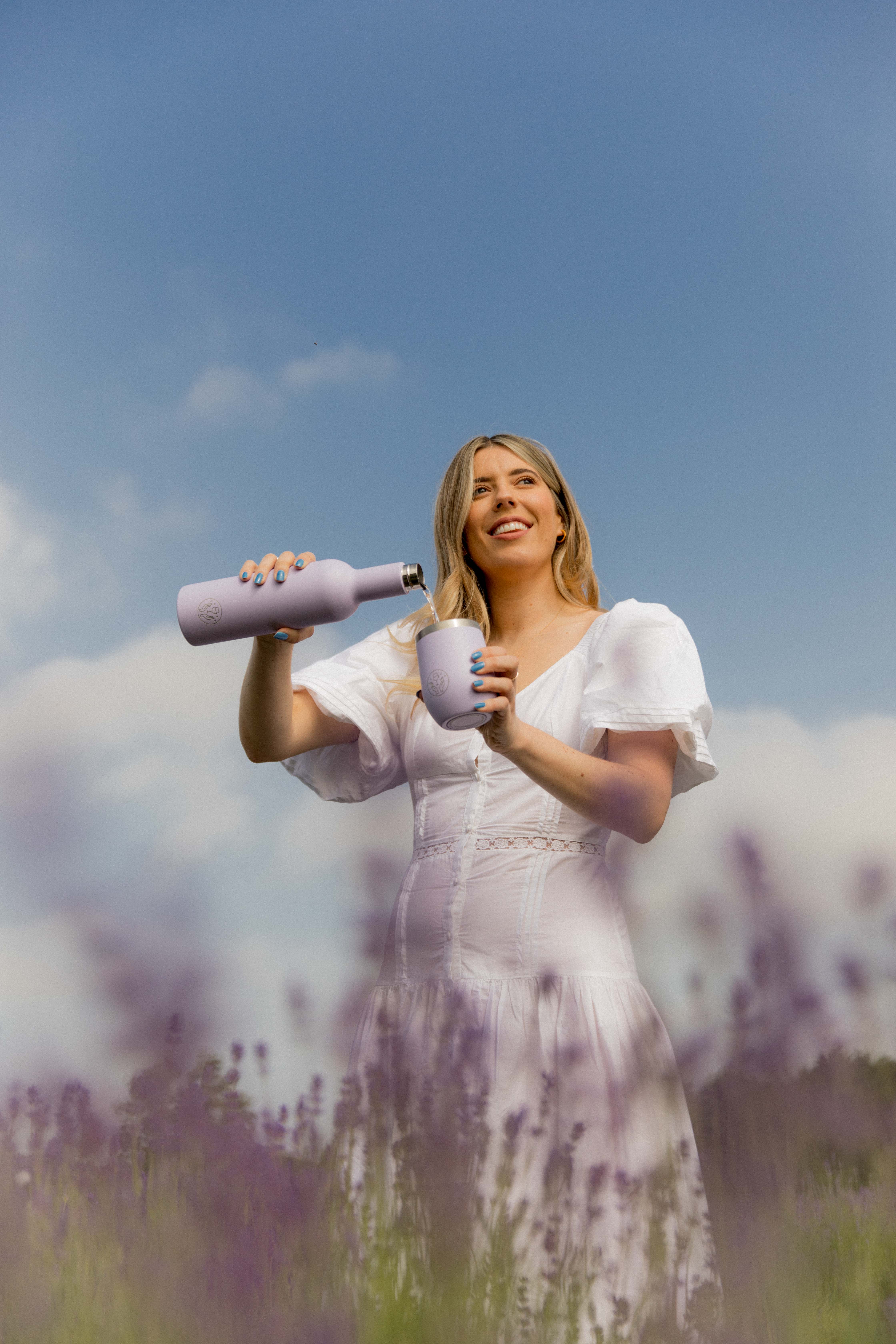 Partner in Wine Lavender Bottle & Tumbler