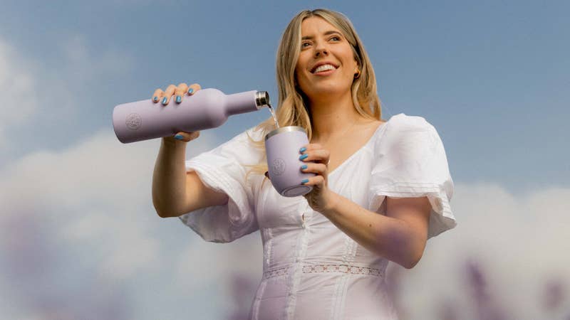 Partner in Wine Lavender Bottle & Tumbler