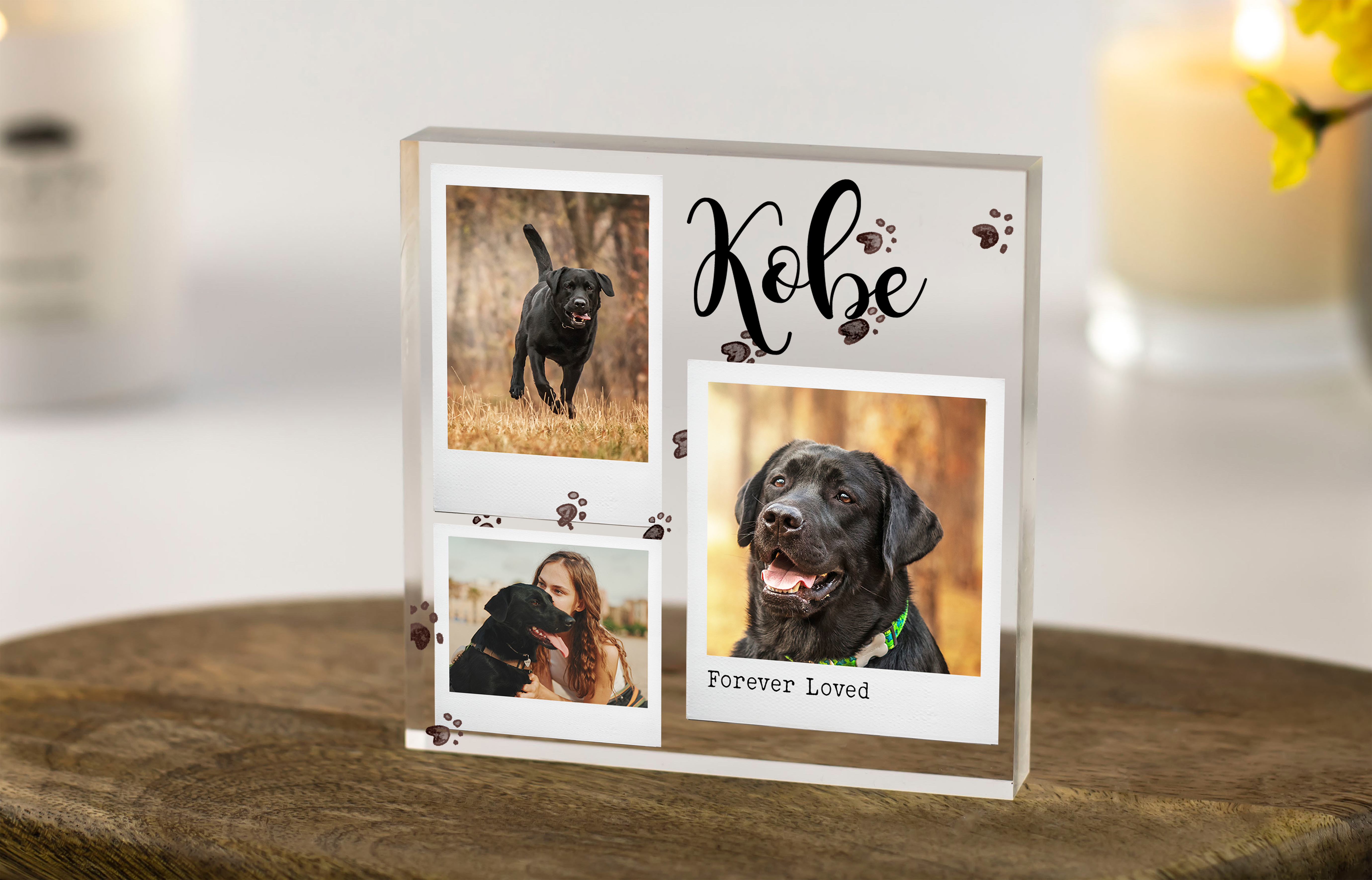 Dog Memorial Acrylic Block